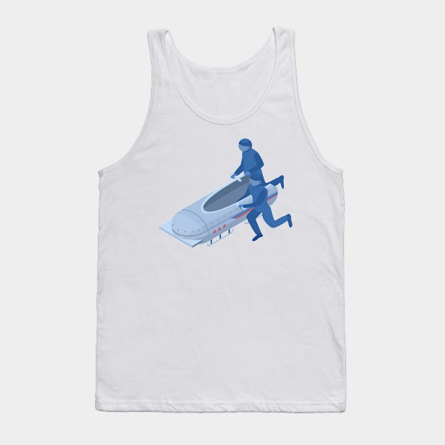 Bobsleigh Bobsled Bobsleigh Christmas Tank Top by olivetees